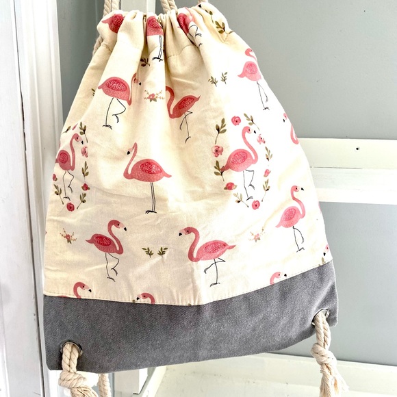 Von Lamezan lined canvas backpack 100% Cotton - Picture 9 of 11